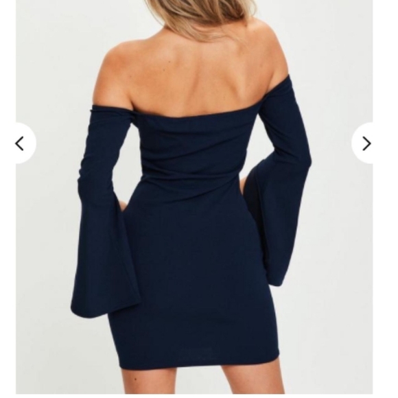 Off Shoulder Ruffle sleeve dress - Picture 5 of 9